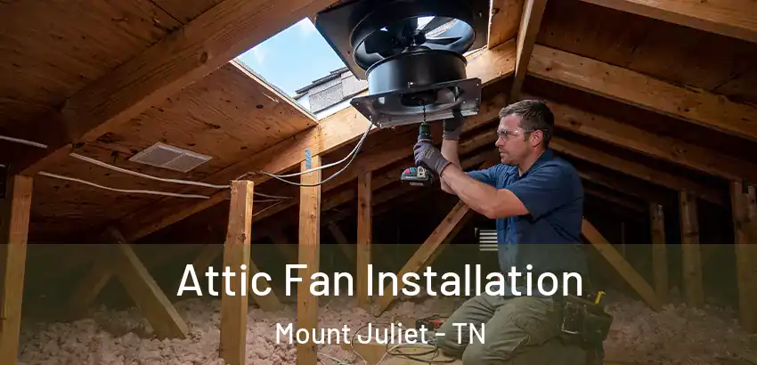 Attic Fan Installation Mount Juliet - TN