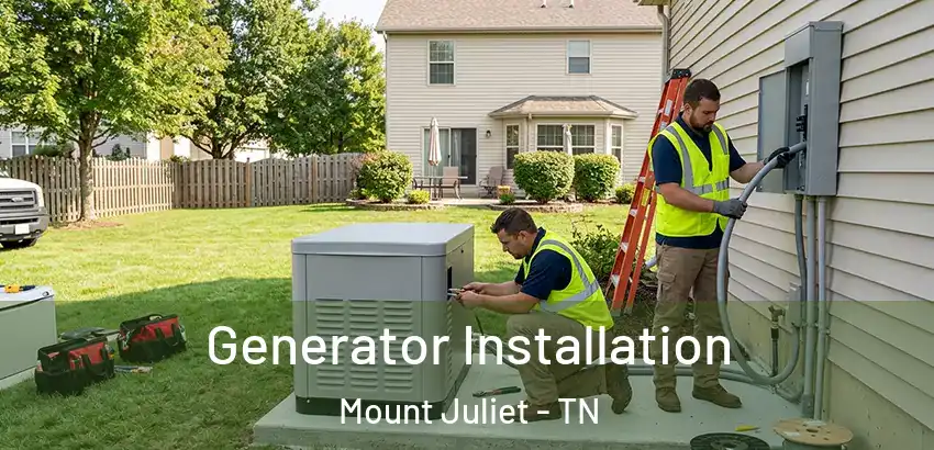  Generator Installation Mount Juliet - TN