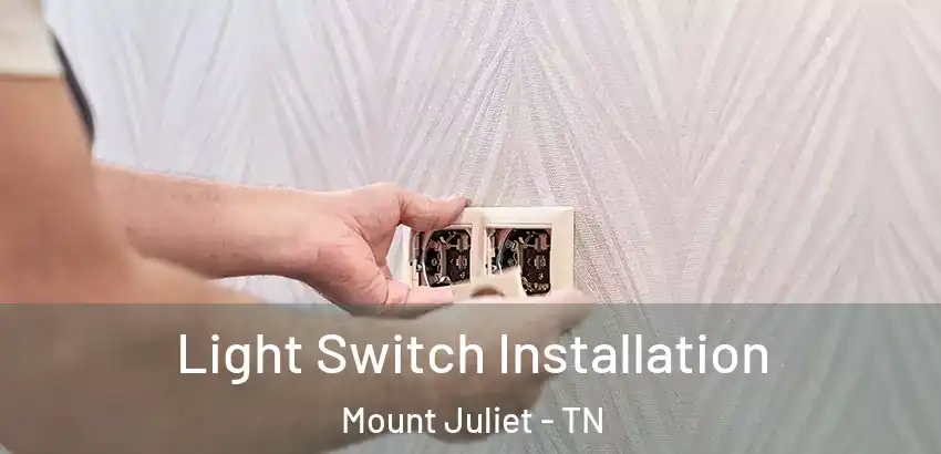  Light Switch Installation Mount Juliet - TN